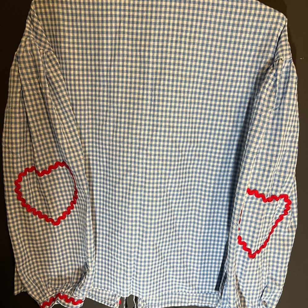 Gingham and Heart Cardigan - Picture 5 of 5